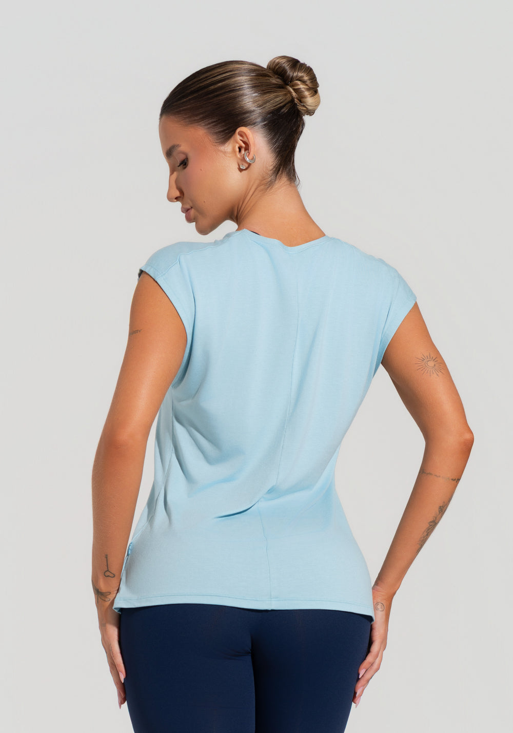 Blusa Feminina Com Manga Curta Soul Dlk Azul