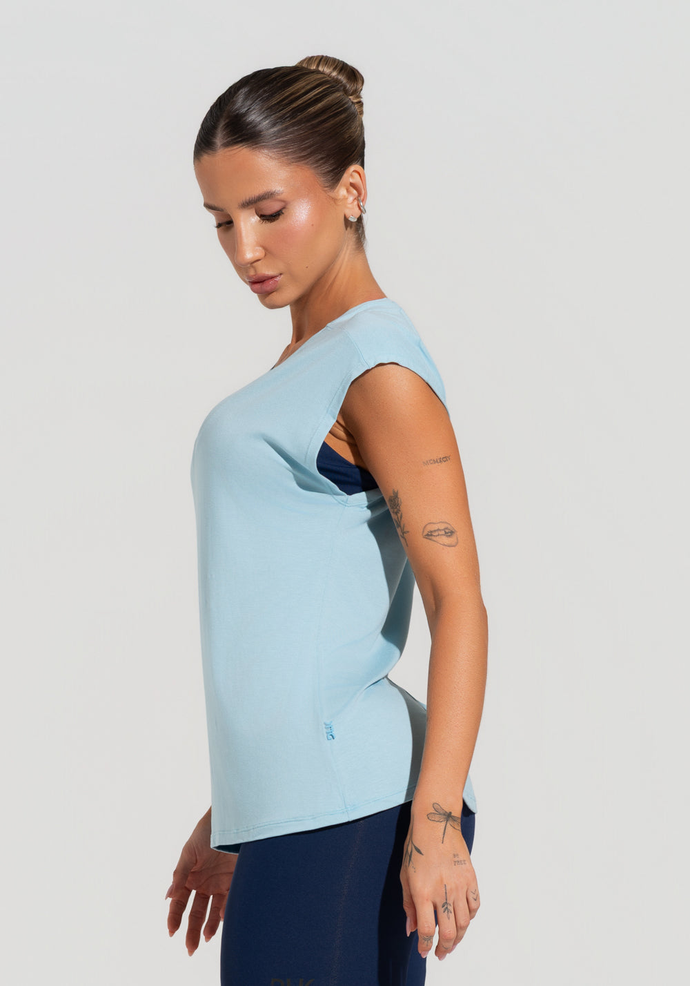 Blusa Feminina Com Manga Curta Soul Dlk Azul