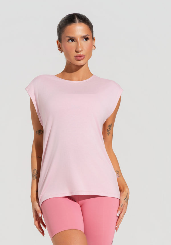 Blusa Feminina Com Manga Curta Soul Dlk Rosa