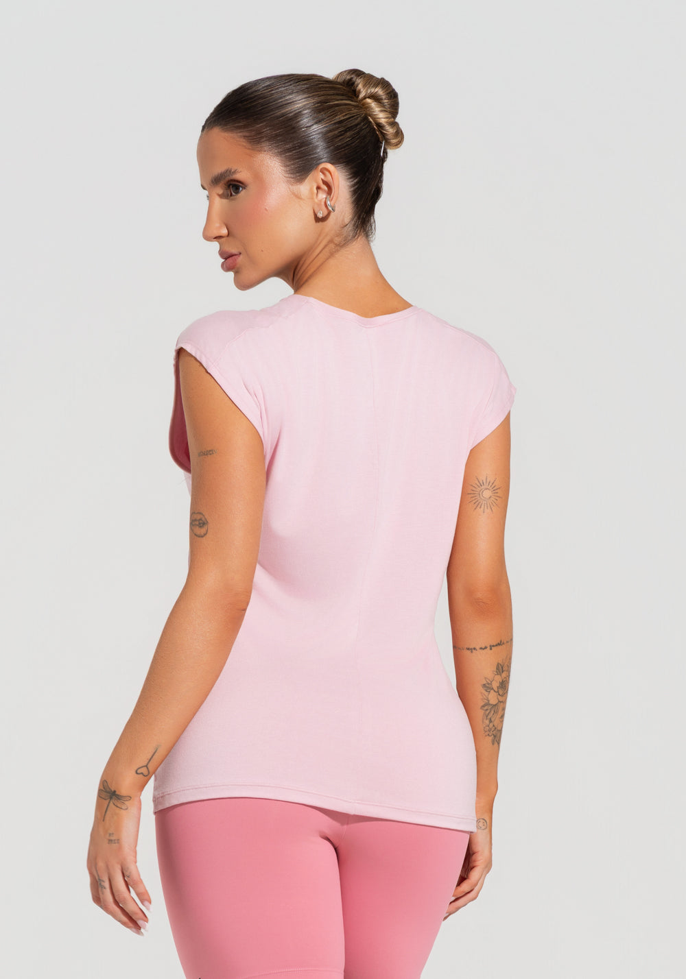 Blusa Feminina Com Manga Curta Soul Dlk Rosa