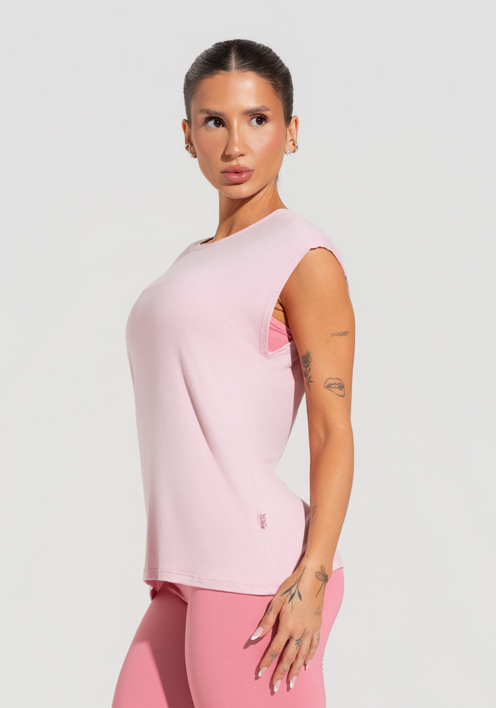 Blusa Feminina Com Manga Curta Soul Dlk Rosa