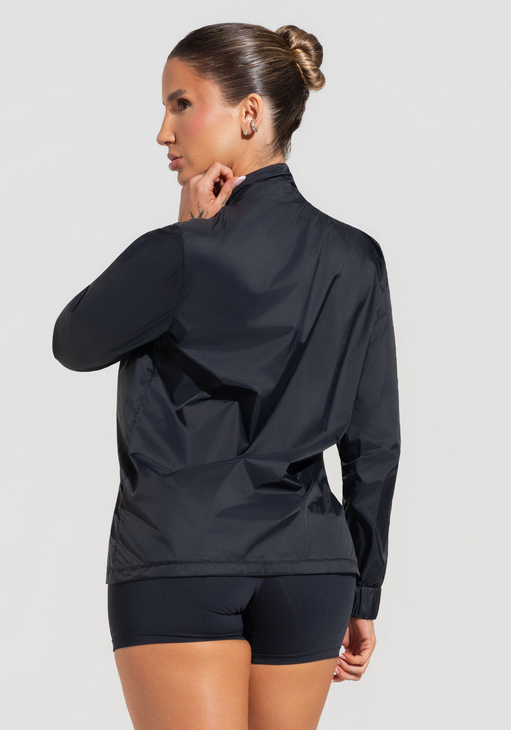 Casaco Corta Vento Fitness Feminino Soul Dlk Preto