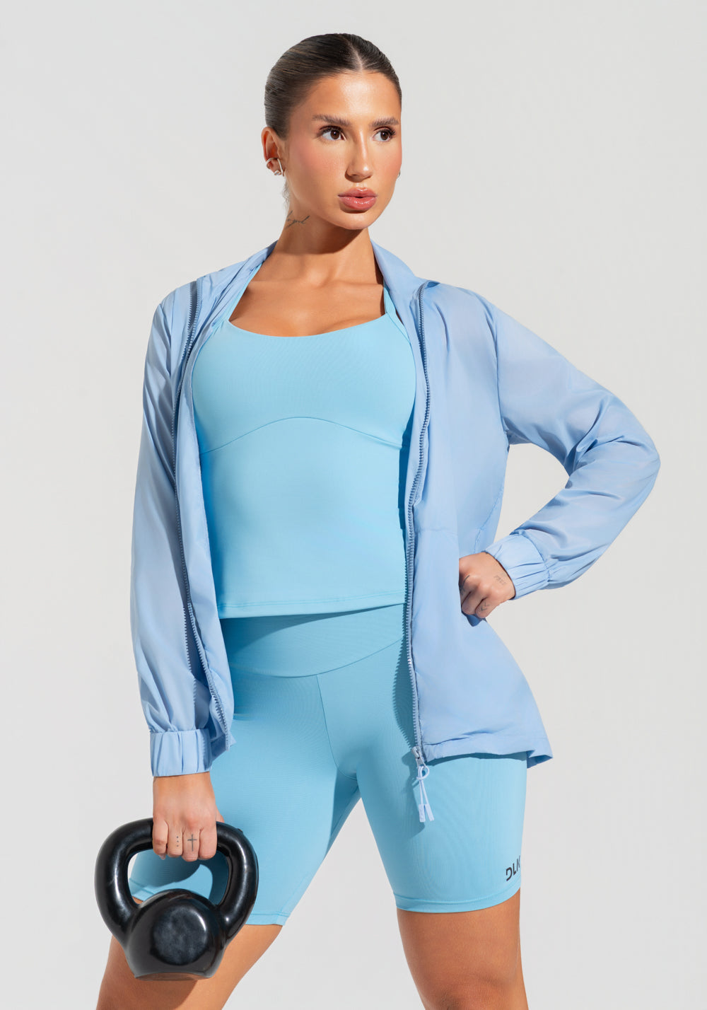 Casaco Corta Vento Fitness Feminino Soul Dlk Azul