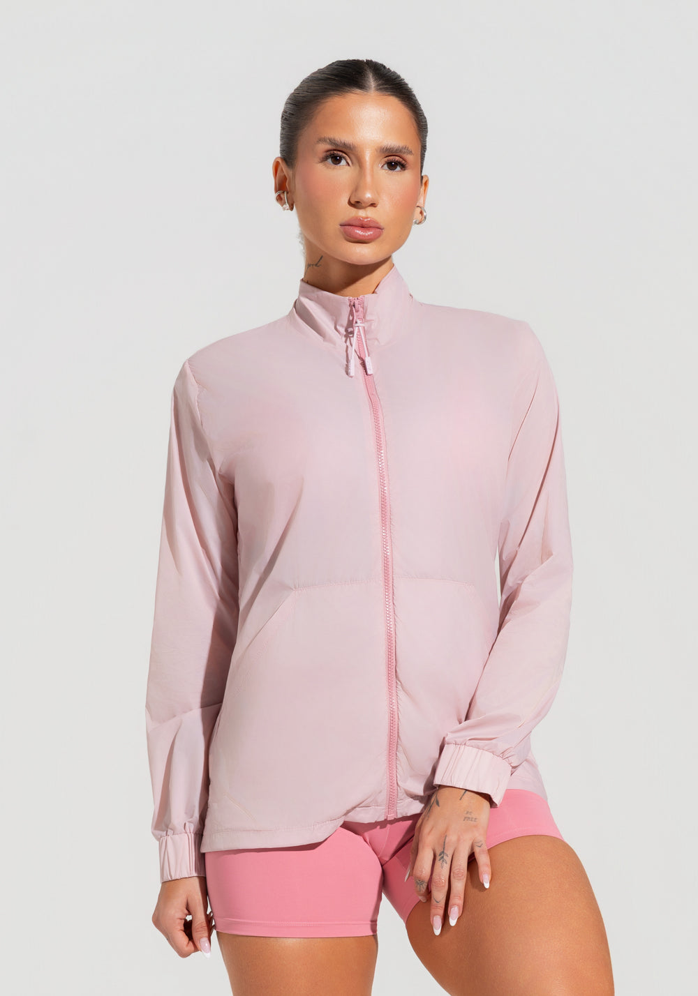 Casaco Corta Vento Fitness Feminino Soul Dlk Rosa