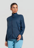 Casaco Corta Vento Fitness Feminino Soul Dlk Azul Marinho