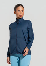 Casaco Corta Vento Fitness Feminino Soul Dlk Azul Marinho