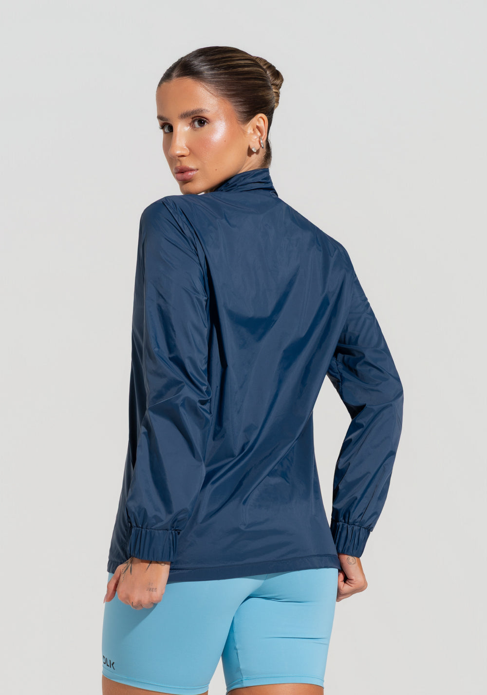 Casaco Corta Vento Fitness Feminino Soul Dlk Azul Marinho