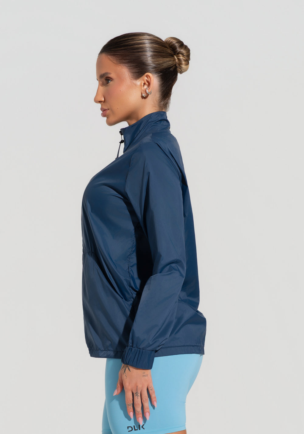 Casaco Corta Vento Fitness Feminino Soul Dlk Azul Marinho