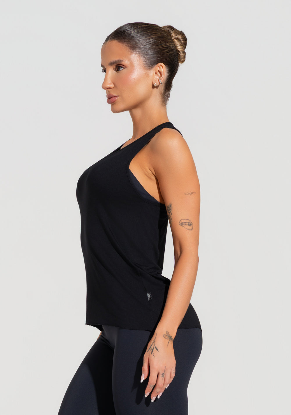 Camiseta Fitness Feminina Modelo Nadador Soul Dlk Preto