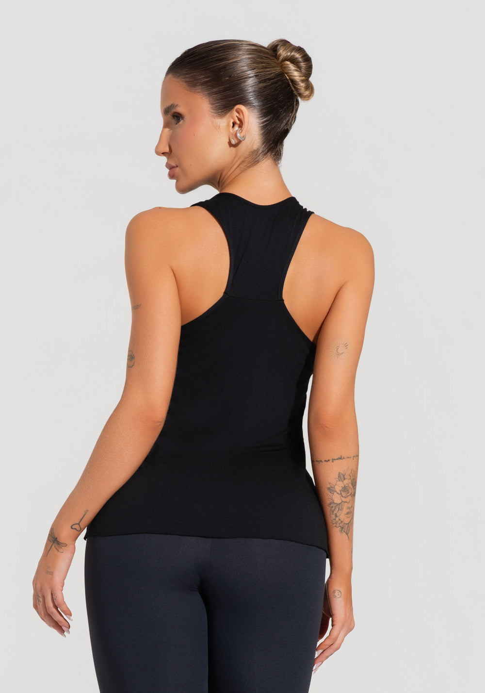 Camiseta Fitness Feminina Modelo Nadador Soul Dlk Preto