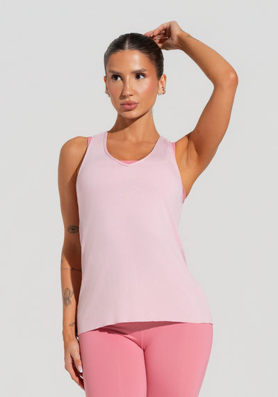 Camiseta Fitness Feminina Modelo Nadador Soul Dlk Rosa