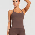 Camiseta Fitness Feminina Soul Dlk Marrom