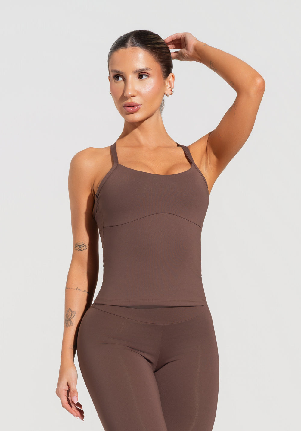Camiseta Fitness Feminina Soul Dlk Marrom