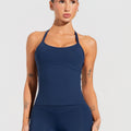 Camiseta Fitness Feminina Soul Dlk Azul Marinho