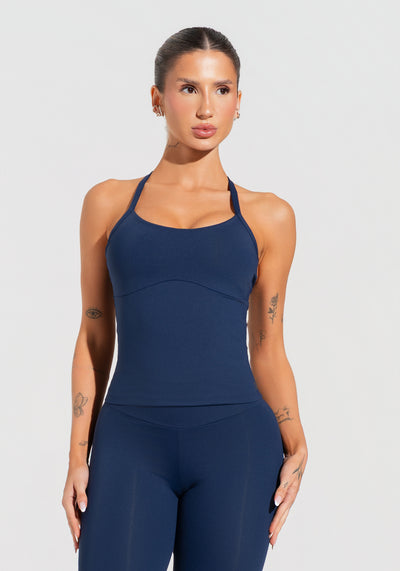 Camiseta Fitness Feminina Soul Dlk Azul Marinho