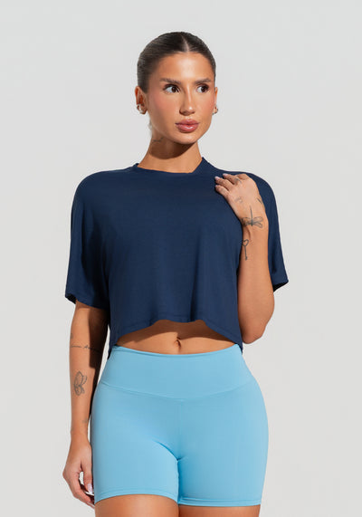 Cropped Feminino Soul Dlk Azul Marinho