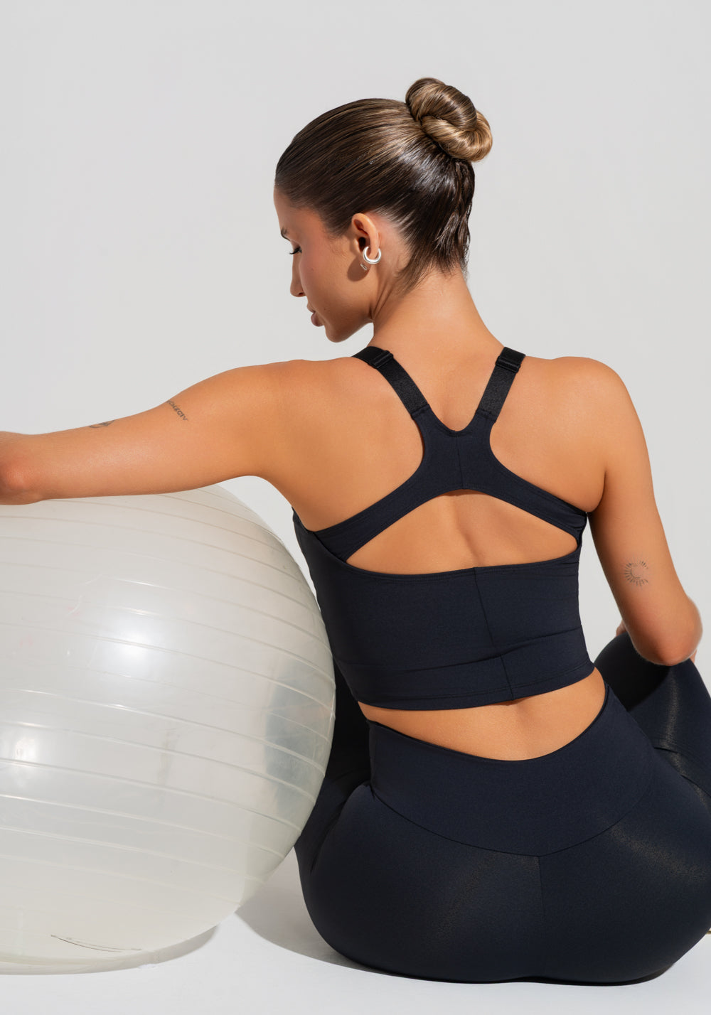 Cropped Fitness Feminino Com Alças Reguláveis Soul Dlk Preto