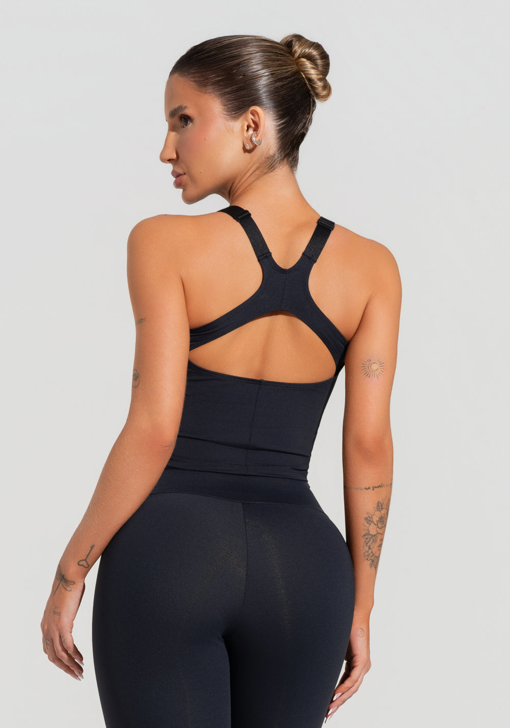 Cropped Fitness Feminino Com Alças Reguláveis Soul Dlk Preto