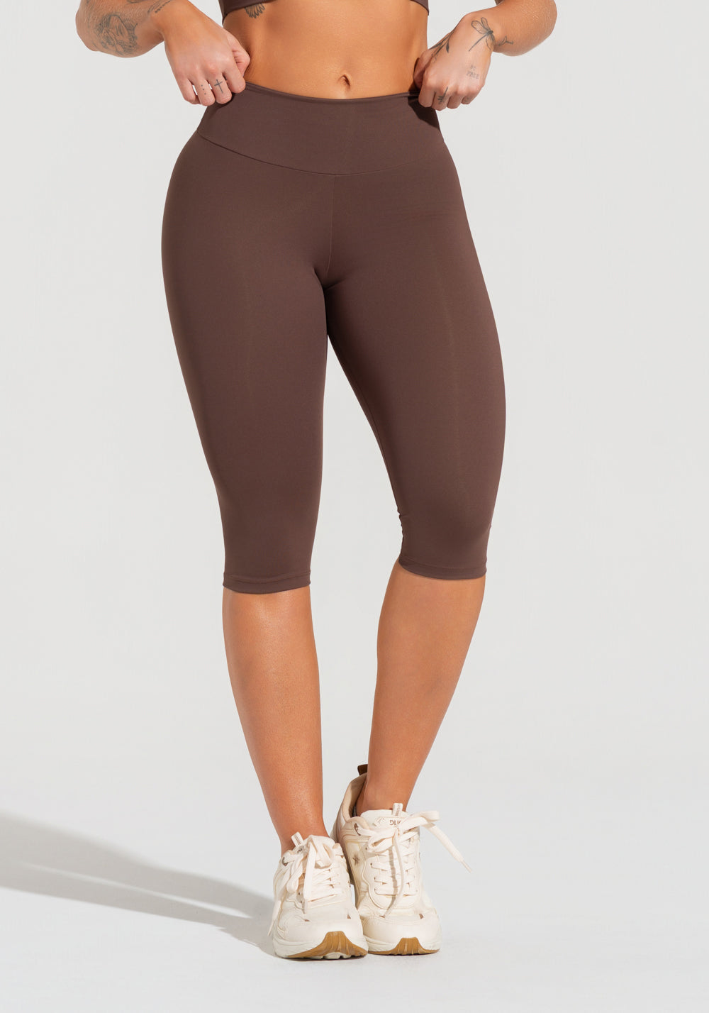 Calça Capri Fitness Feminina Soul Dlk Marrom