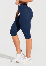Calça Capri Fitness Feminina Soul Dlk Azul Marinho
