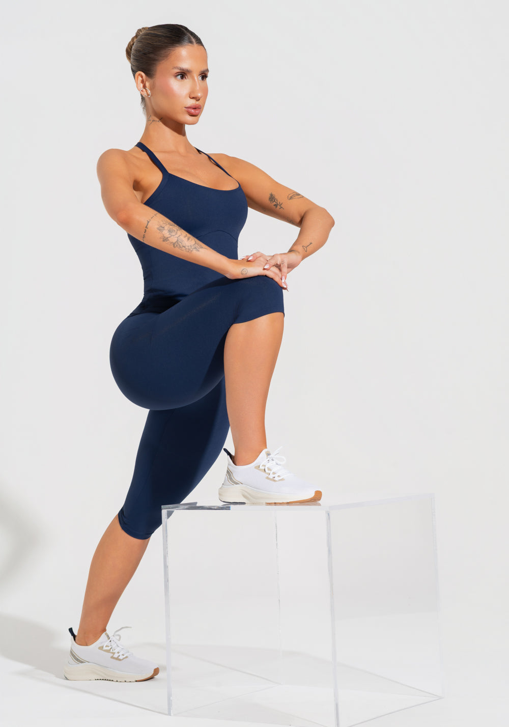 Calça Capri Fitness Feminina Soul Dlk Azul Marinho