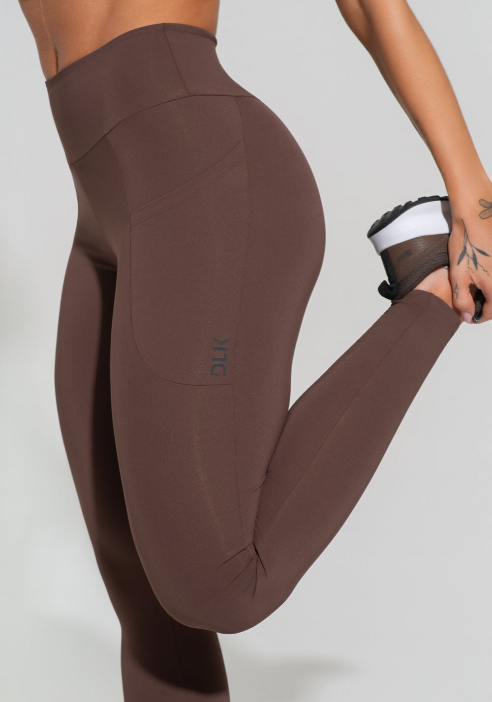 Legging Fitness Feminina Com Bolsos Soul Dlk Marrom