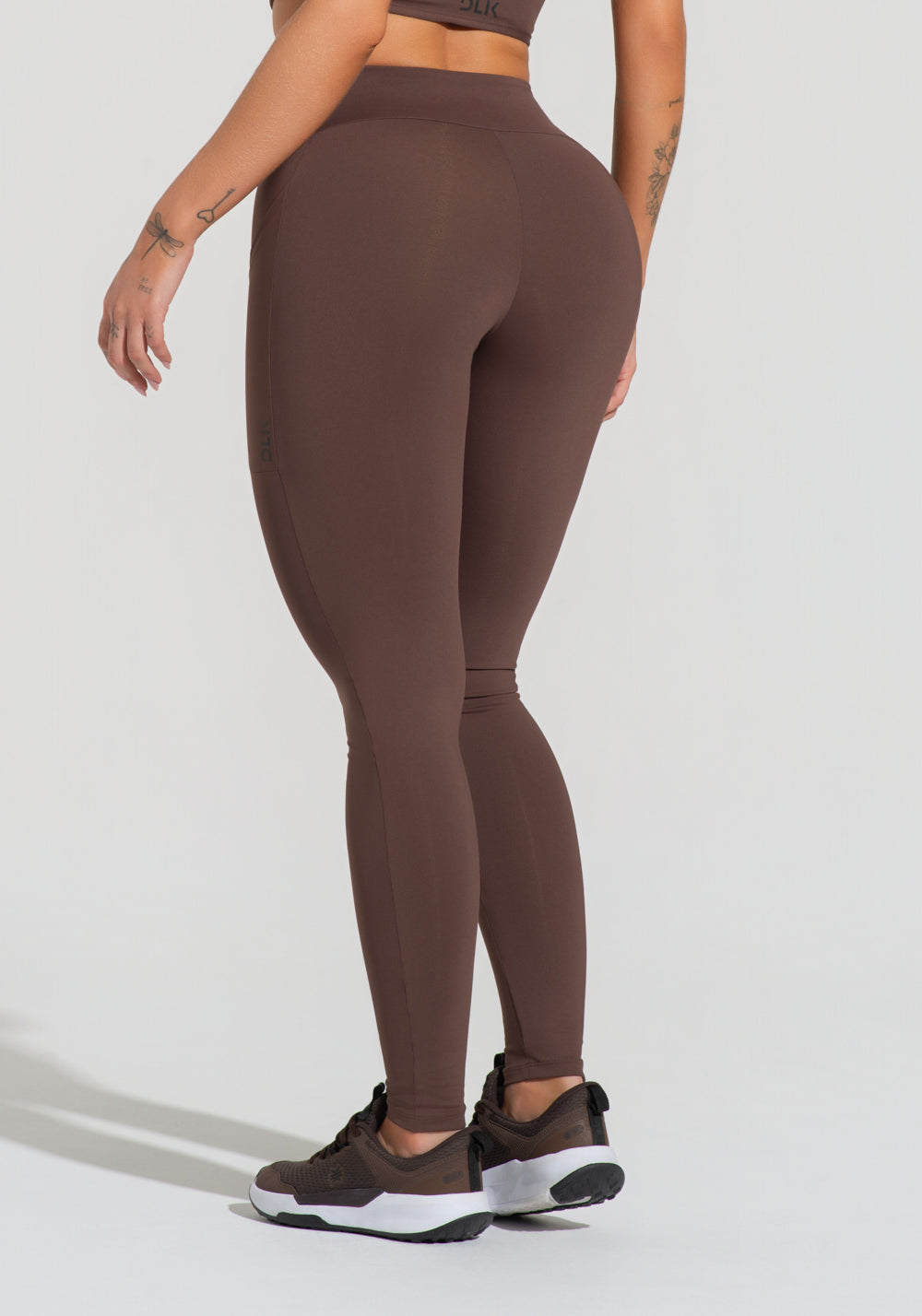 Legging Fitness Feminina Com Bolsos Soul Dlk Marrom