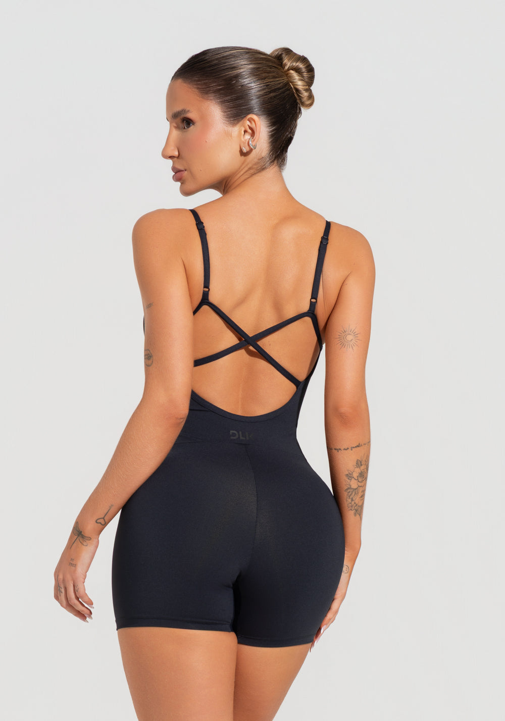 Macaquinho Fitness Feminino Com Alças Reguláveis Soul Dlk Preto