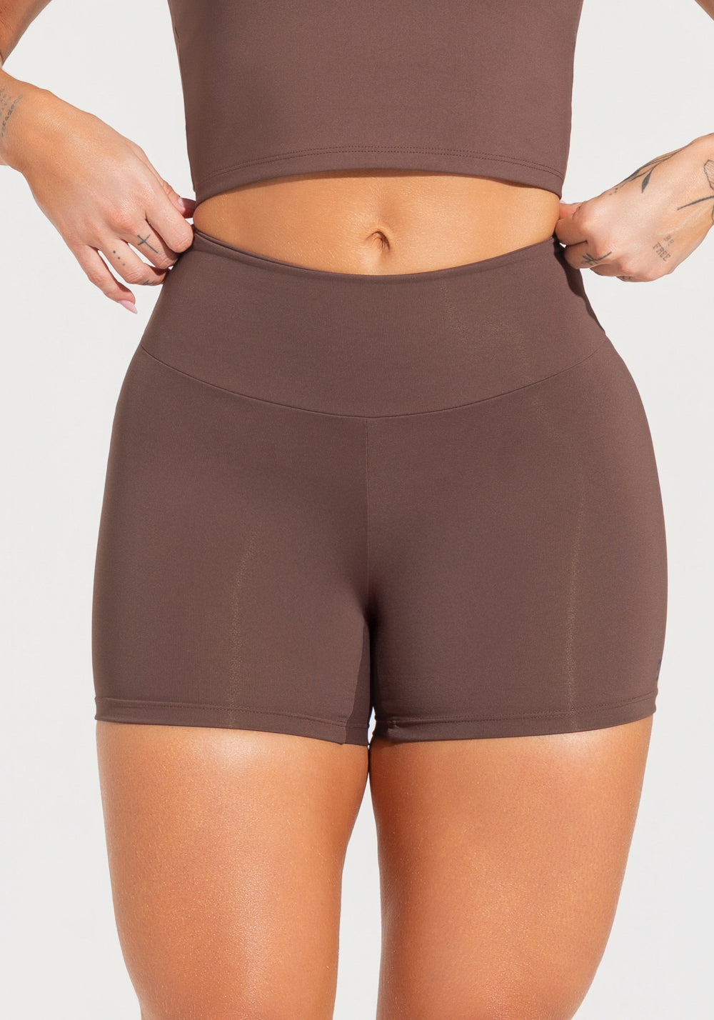 Short Fitness Feminino Soul Dlk Marrom