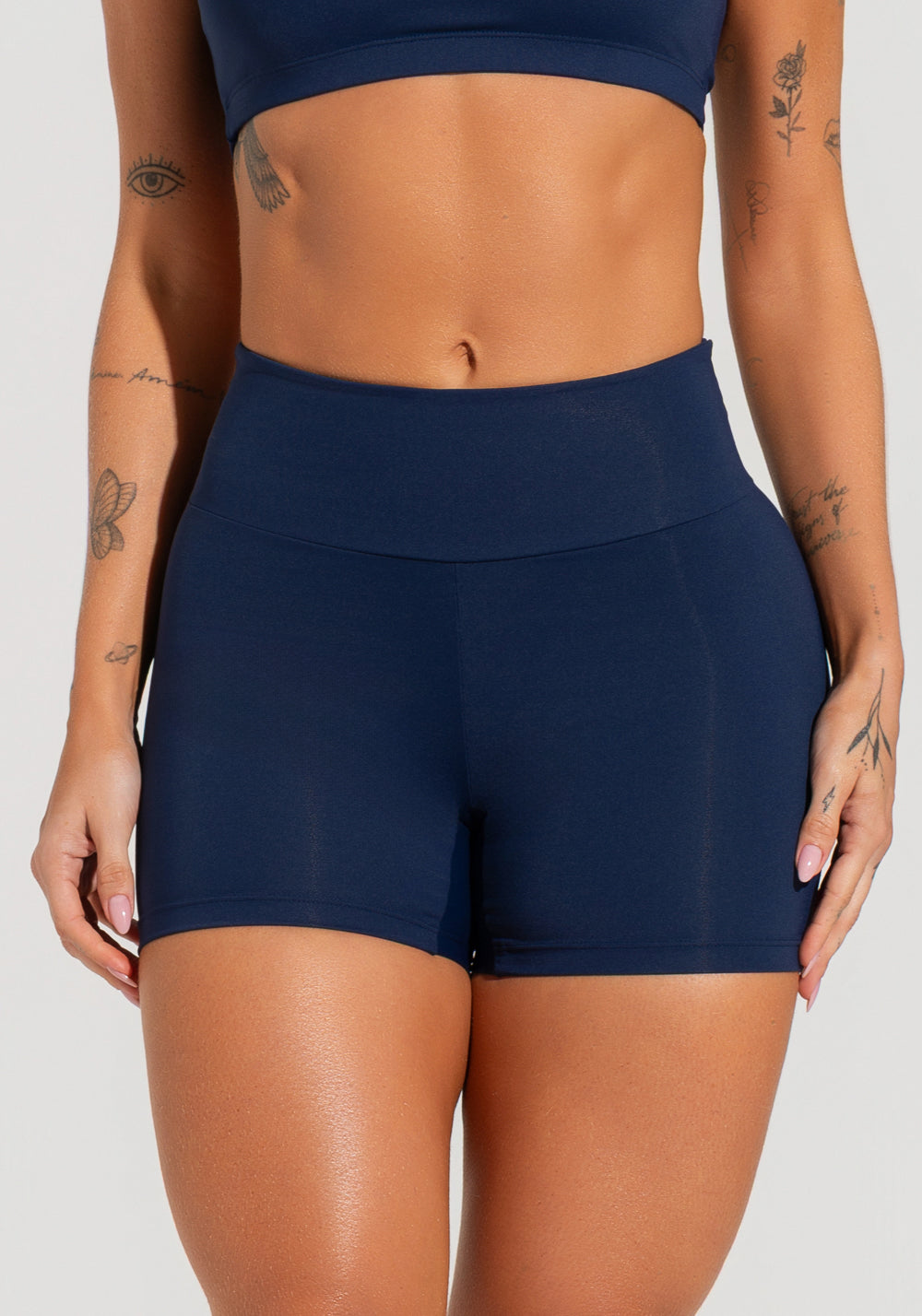 Short Fitness Feminino Soul Dlk Azul Marinho