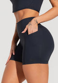 Short Fitness Feminino Com Bolsos Soul Dlk Preto