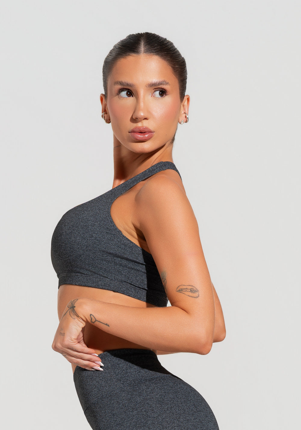 Top Fitness Feminino Modelo Nadador Soul Dlk Mescla