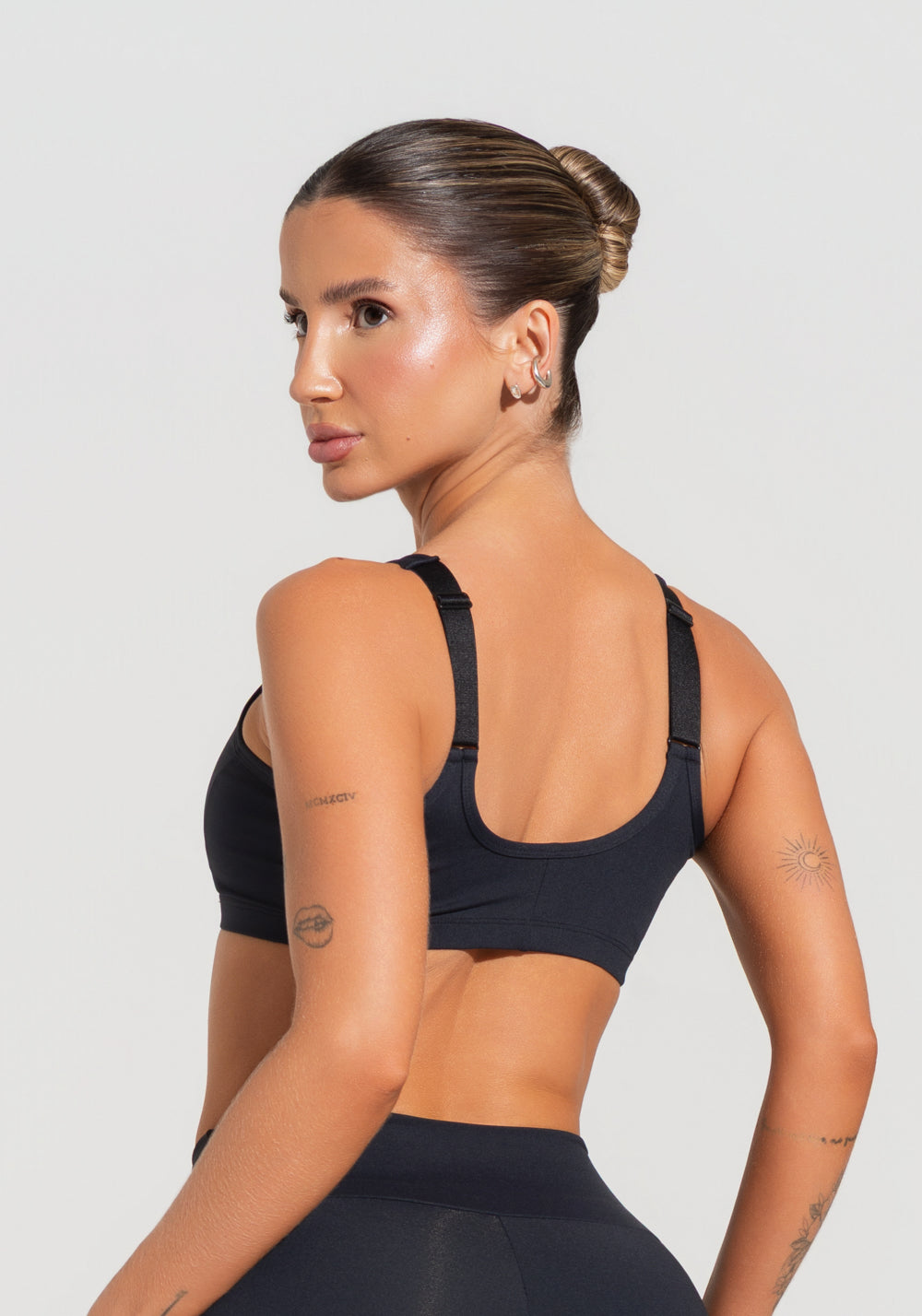 Top Fitness Feminino Com Alças Largas Reguláveis Soul Dlk Preto
