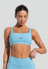 Top Fitness Feminino Com Alças Largas Reguláveis Soul Dlk Azul