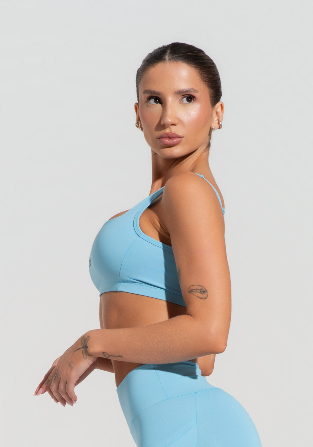 Top Fitness Feminino Com Alças Largas Reguláveis Soul Dlk Azul