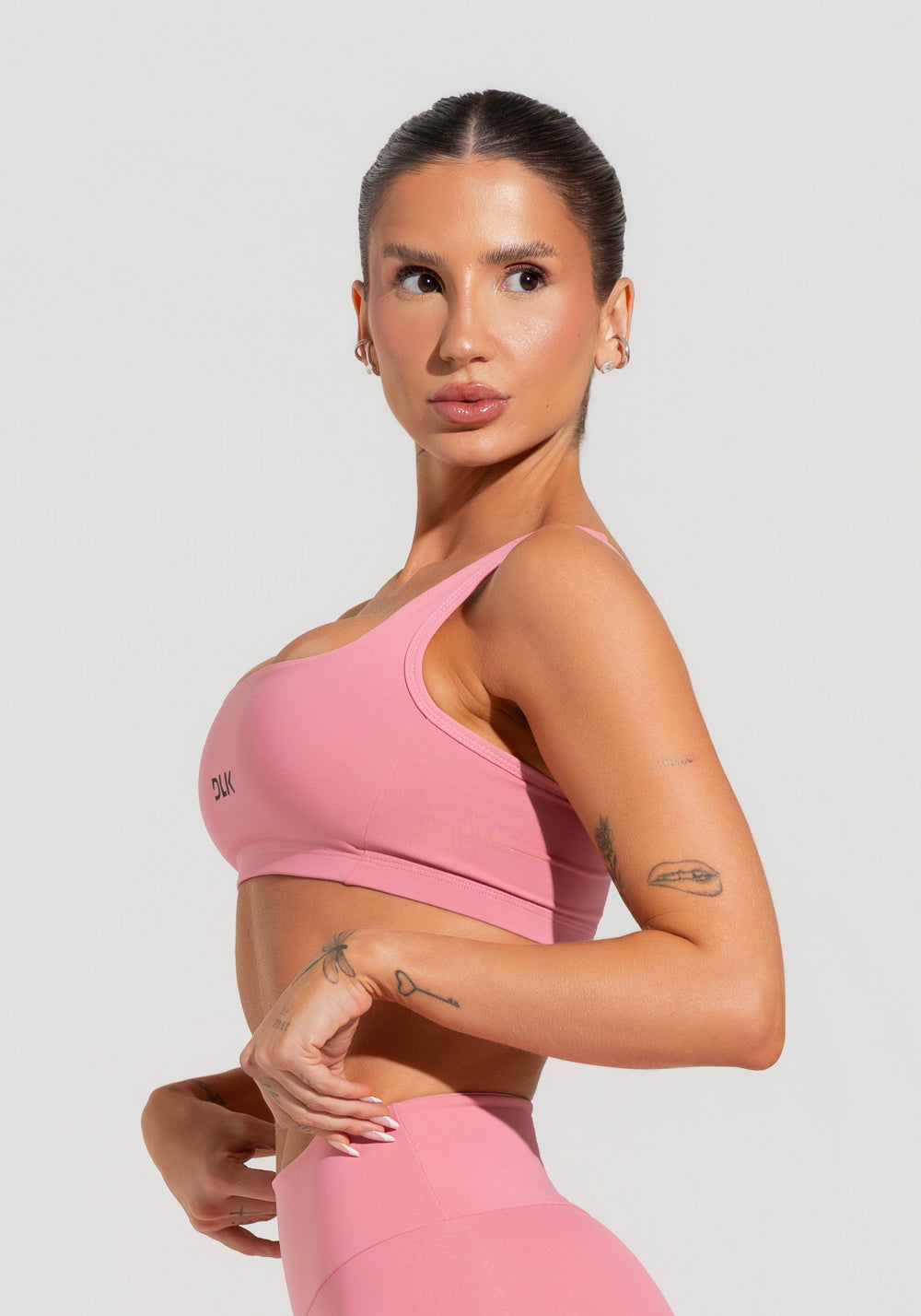 Top Fitness Feminino Com Alças Largas Reguláveis Soul Dlk Rosa