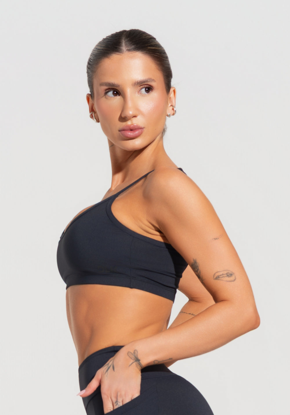 Top Fitness Feminino Com Alças Finas Reguláveis Soul Dlk Preto