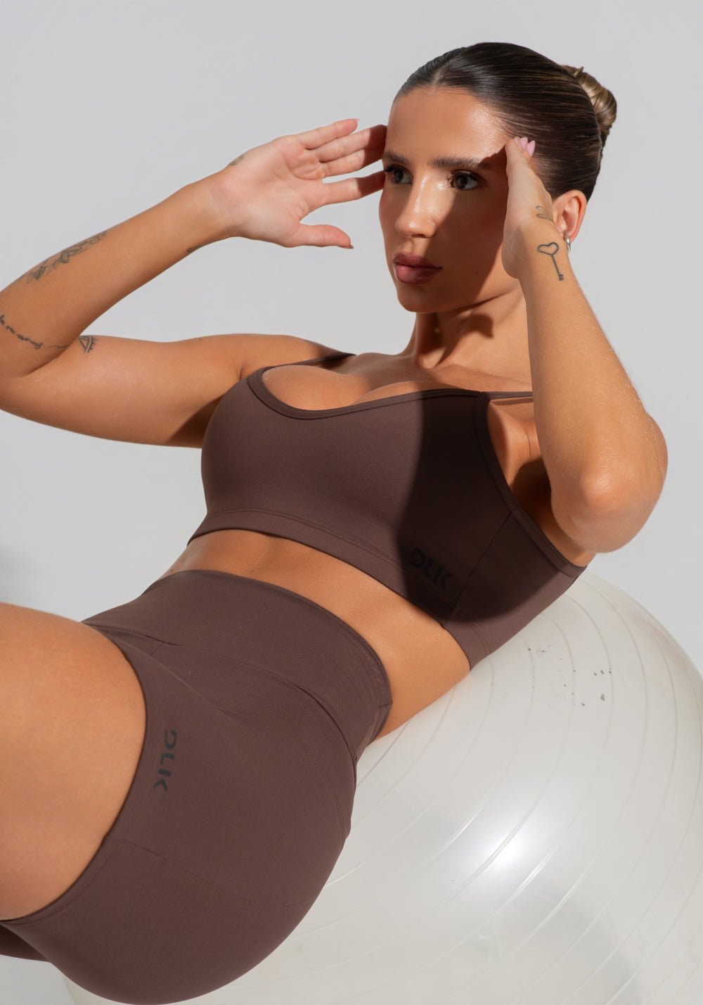 Top Fitness Feminino Com Alças Finas Reguláveis Soul Dlk Marrom