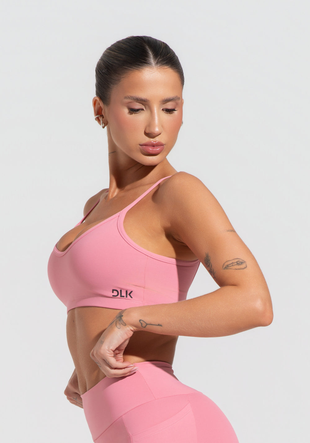 Top Fitness Feminino Com Alças Finas Reguláveis Soul Dlk Rosa