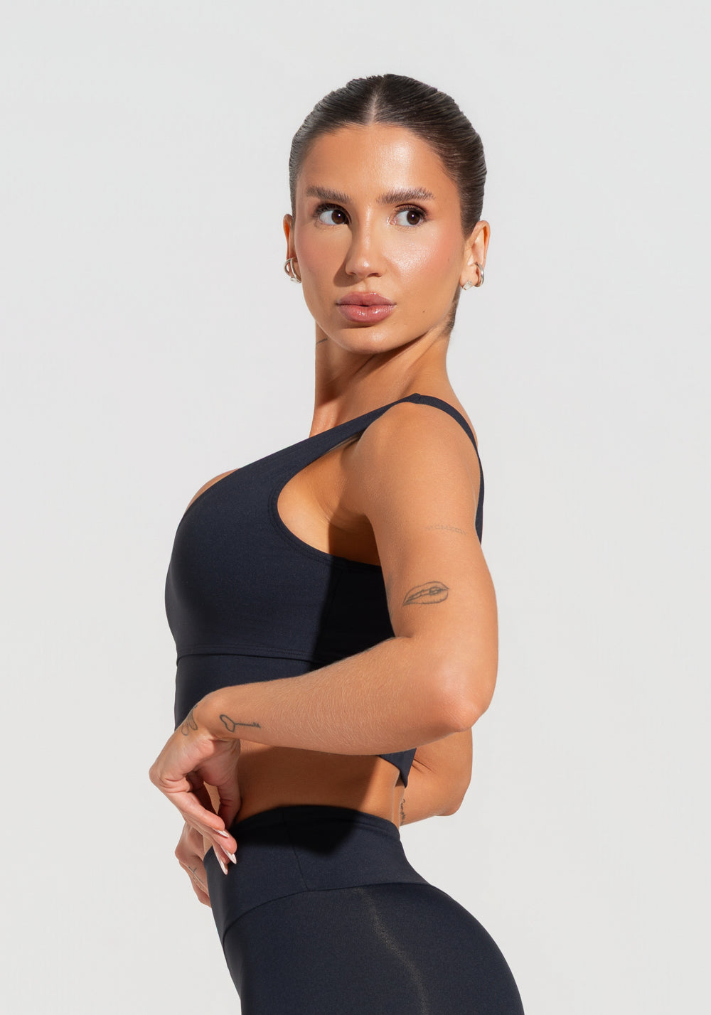 Top Fitness Feminino Com Decote V Soul Dlk Preto