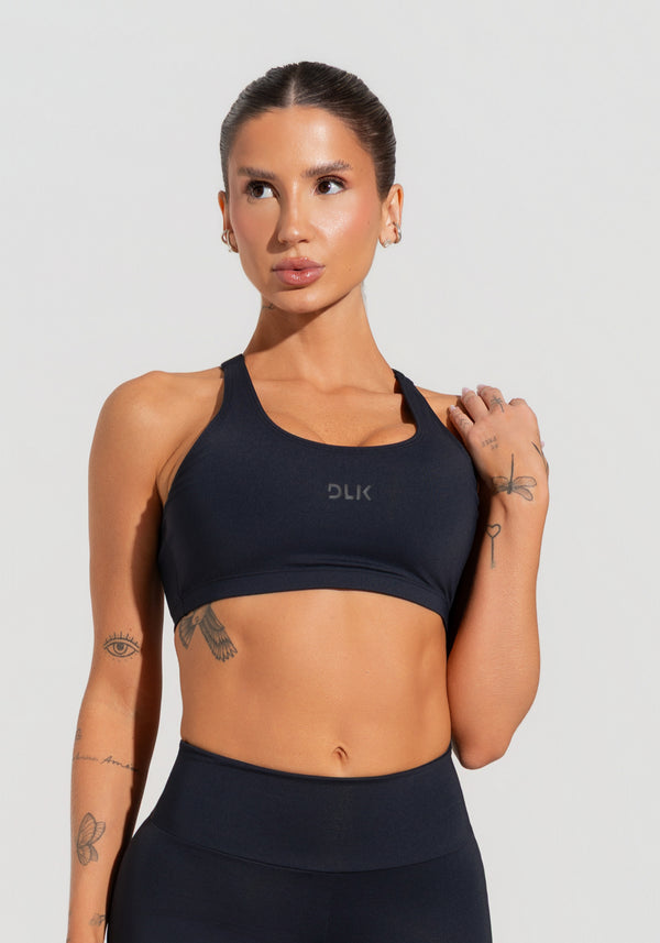 Top Fitness Feminino Com Alças Reguláveis Soul Dlk Preto