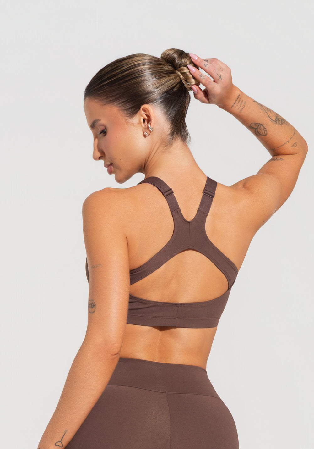 Top Fitness Feminino com Alças Reguláveis Soul Dlk Marrom
