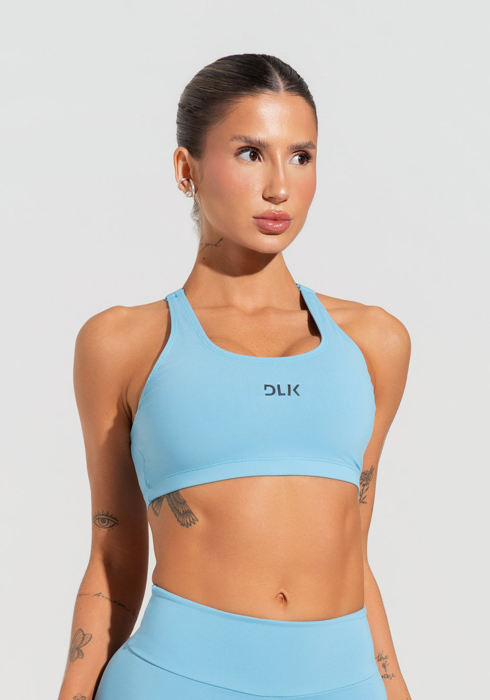 Top Fitness Feminino Com Alças Reguláveis Soul Dlk Azul
