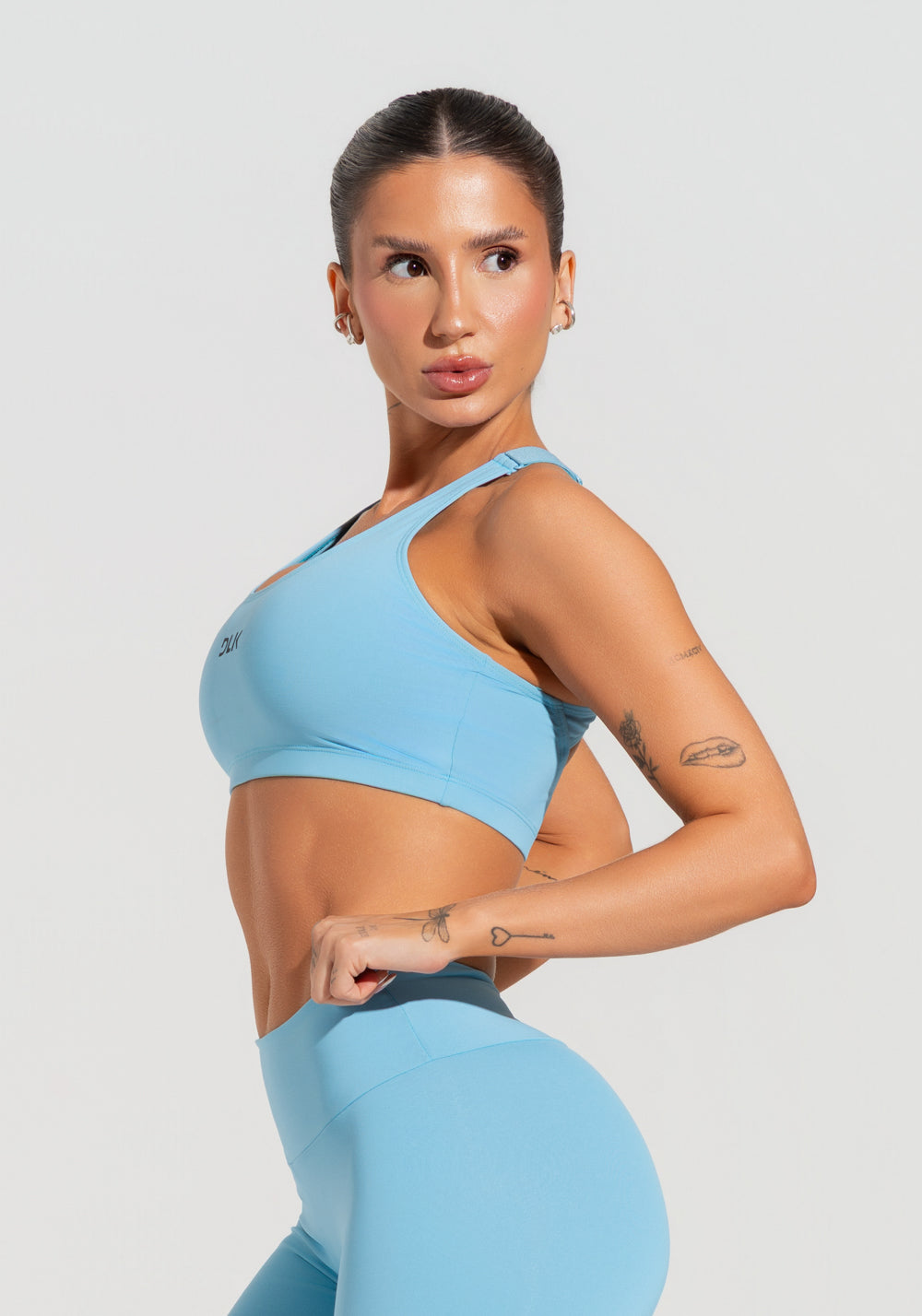 Top Fitness Feminino Com Alças Reguláveis Soul Dlk Azul
