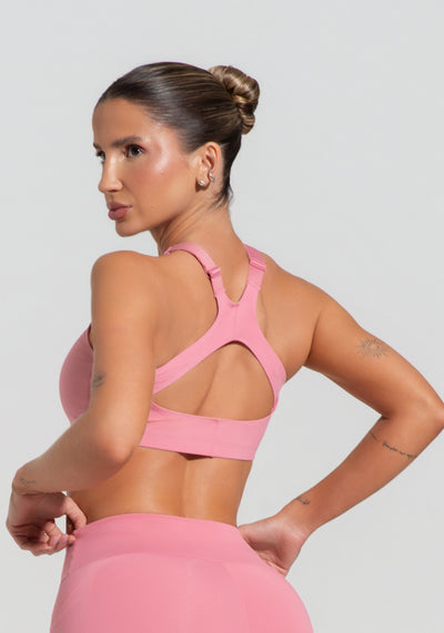 Top Fitness Feminino Com Alças Reguláveis Soul Dlk Rosa