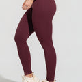 Legging Fitness Feminina Vinho Canelada Com Cós Alto Seamless+ Dlk