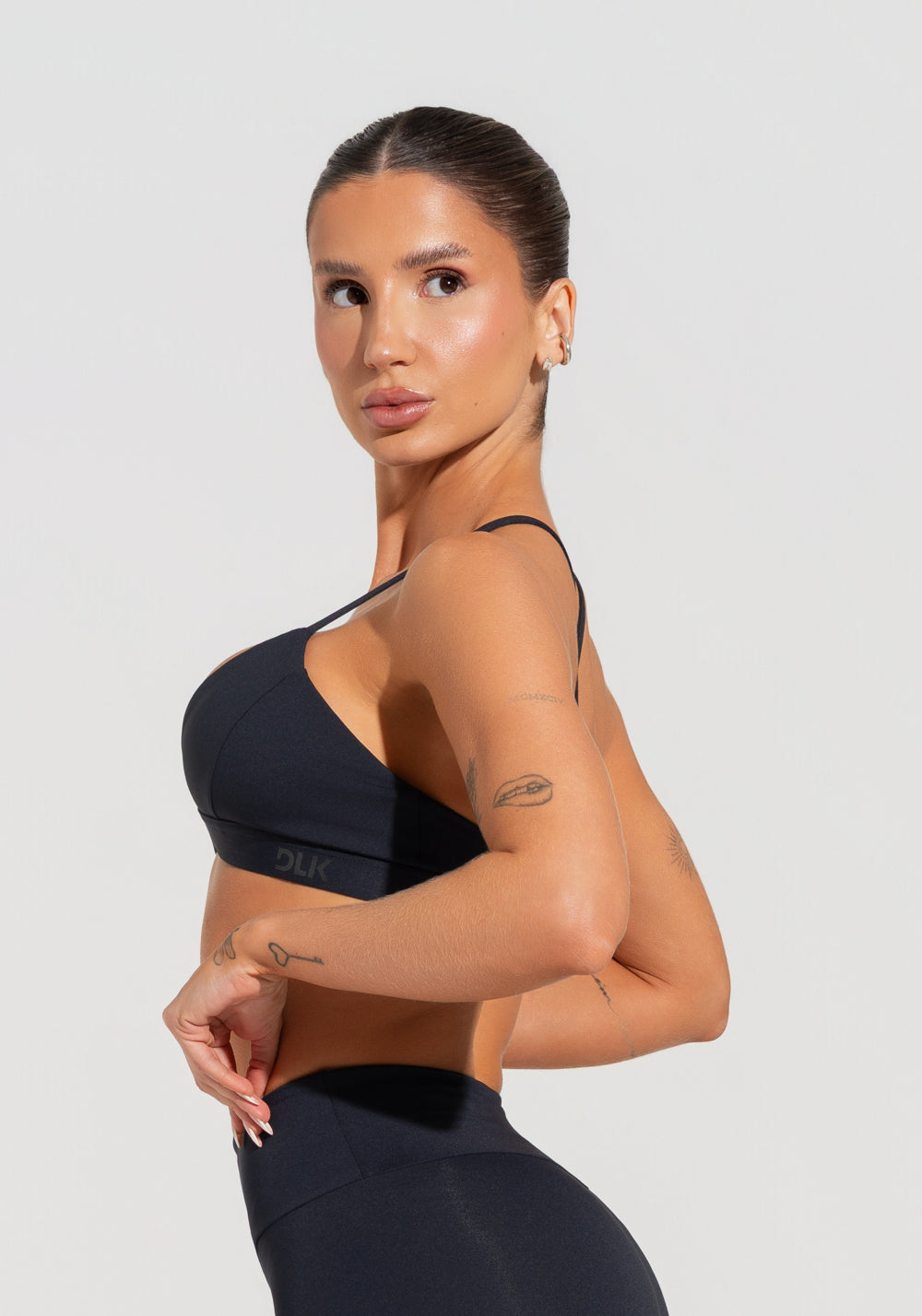 Top Fitness Feminino Triângulo Com Alças Reguláveis Soul Dlk Preto