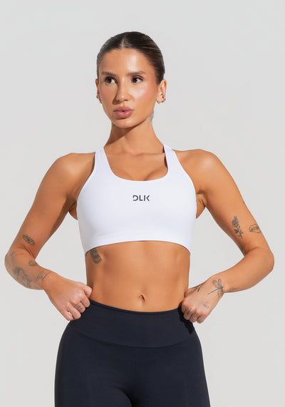 Top Fitness Feminino Com Alças Reguláveis Soul Dlk Branco