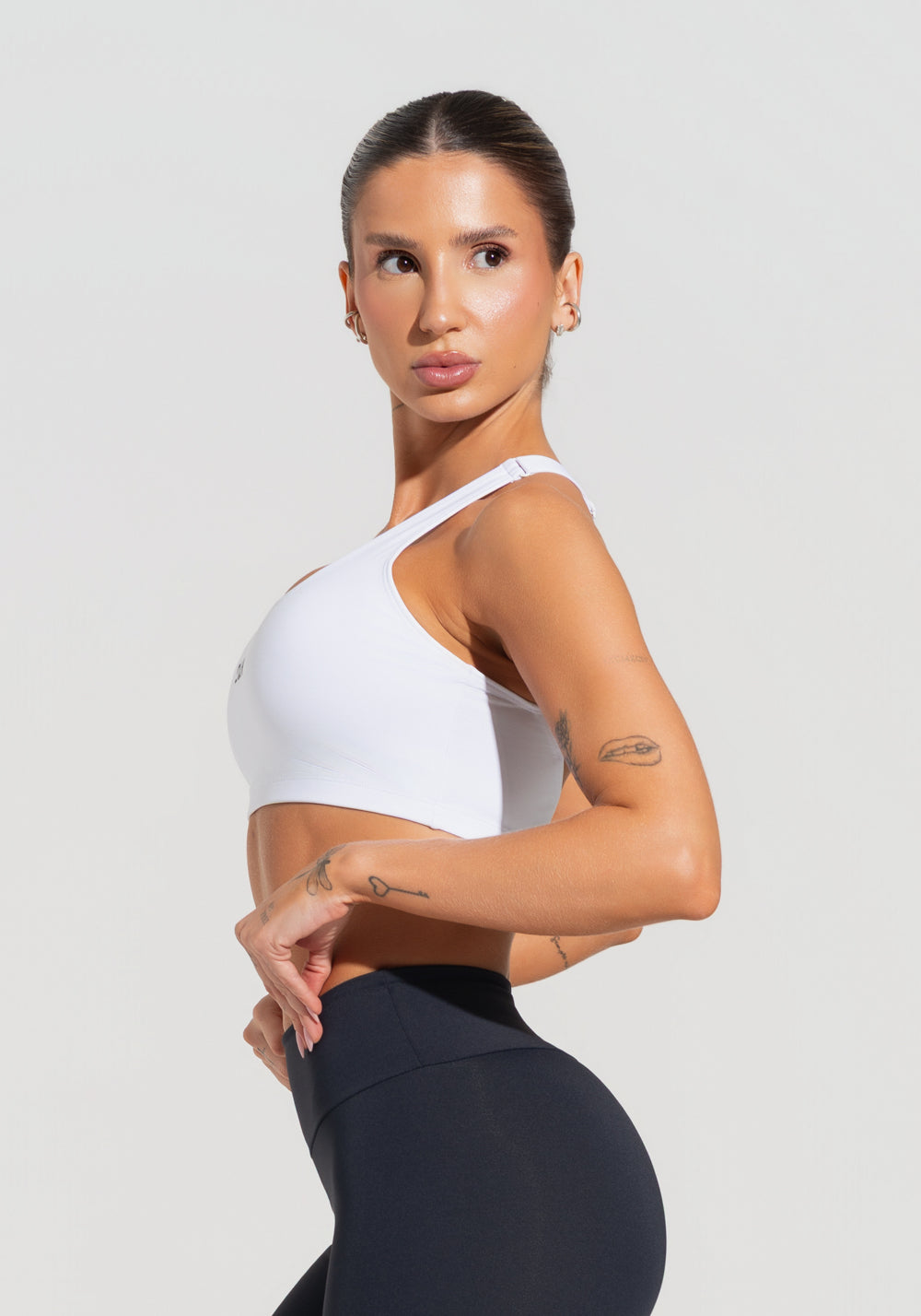 Top Fitness Feminino Com Alças Reguláveis Soul Dlk Branco
