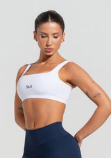 Top Fitness Feminino Com Alças Largas Reguláveis Soul Dlk Branco